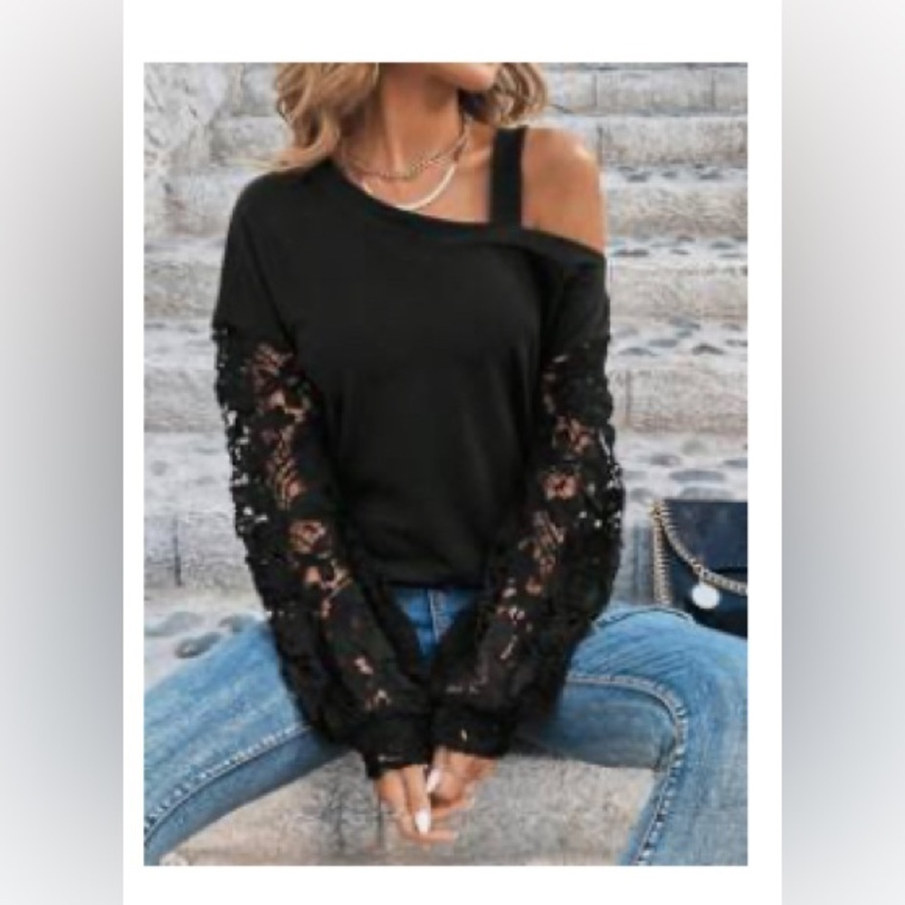 SHEIN black lace top